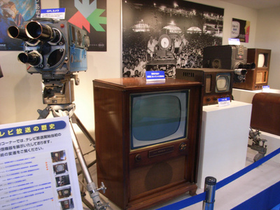 昔の映像機器も展示してました
