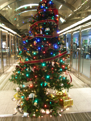 東京厚生年金会館のクリスマスツリーの写真２